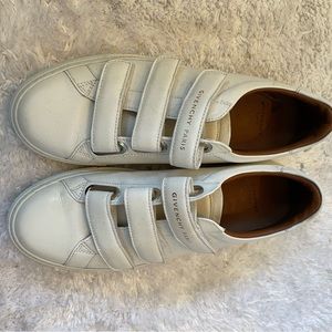 Givenchy white leather sneakers gently used